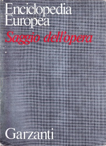 Enciclopedia europea saggio - -,