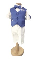 COMPLETO VESTITO GILET SET PAGGETTO CERIMONIA ELEGANTE BATTESIMO NEONATO