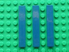 3 x LEGO Navy Blue Tile 1 x 6