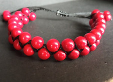 Red Coral Paste Macrame Double
