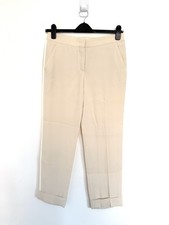 Pantalone chino donna Prada smoking righe beige taglia 40 mai indossato nuovo senza etichetta