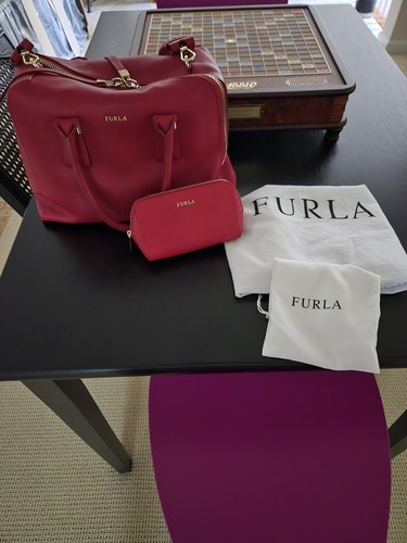 Borsa furla rossa con - rossa, manico