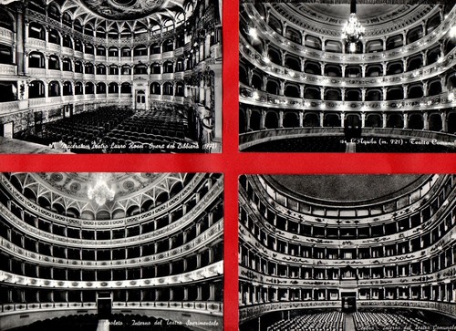 Teatro lotto 8 cartoline - teatro,
