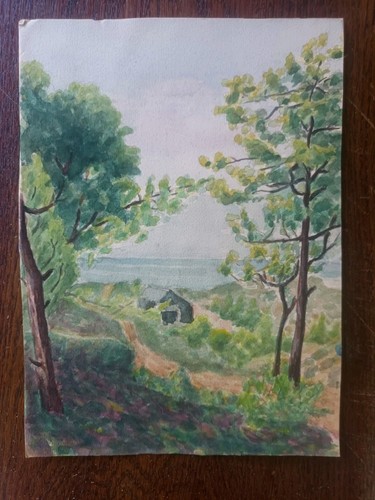 Acquerello vista fino - , alla