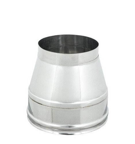 Fumaiolo terminale conico inox