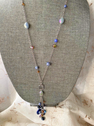 Catena vintage varie perle - e,