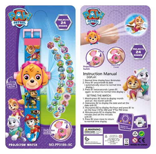 Orologio proiettore paw patrol - orologio,
