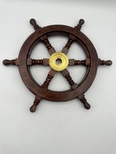 Holz Schiff Rad mit Messing