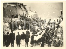 1936 Cava di CANDOGLIA - Visita card. SCHUSTER - Marmo per Duomo di Milano