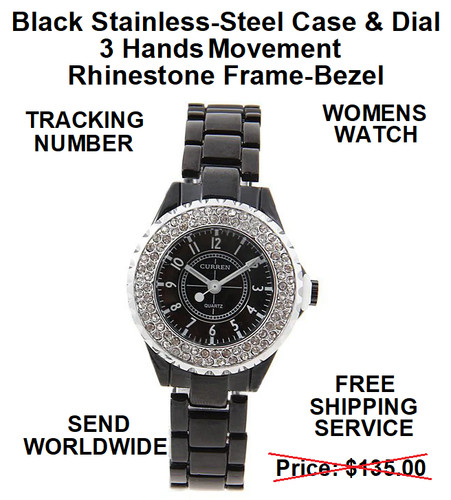Orologio donna nero cassa