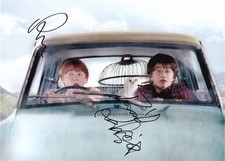 Daniel Radcliffe Rupert Grint Harry Potter foto autografa firmata a mano COA 12x8