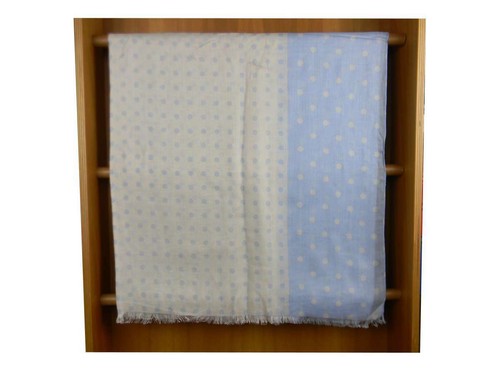 Sciarpa donna bianca azzurra - e,