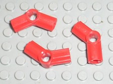  3 x LEGO TECHNIC Red Angle