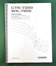 Casio ctk 7200 7600 - casio, wk-7600