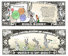 BUGS BUNNY - BILLET ONE MILLION DOLLAR US ! Collection Dessin Animé Looney Tunes