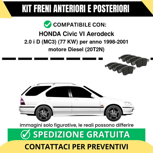 Pastiglie freno ant - freno, post