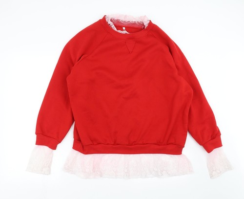 Felpa pullover donna - , rossa