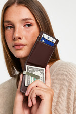 Marrone Uomo Mini Portafoglio