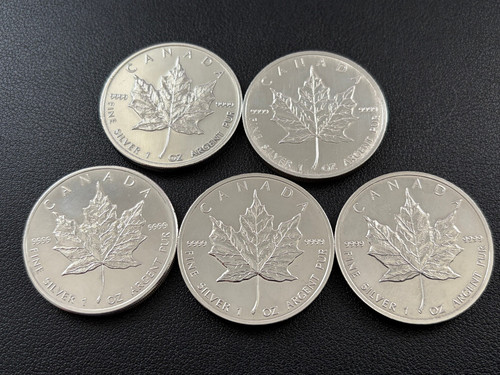 Once maple leaf argento - once,