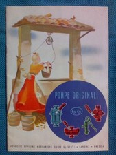 CATALOGO ORIGINALE POMPE FONDERIE GLISENTI / Brescia - anni '50