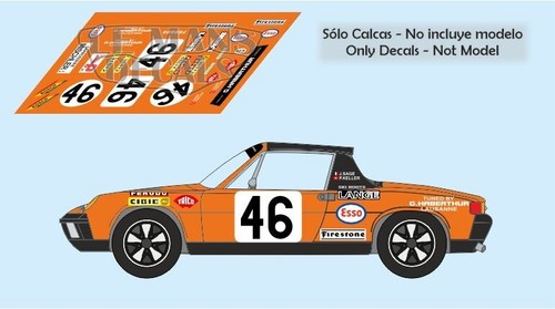 Decals porsche 914 mans - decals, le
