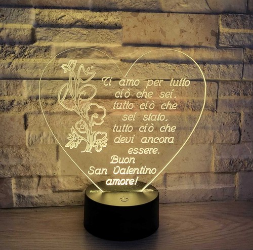 Lampada plexiglass lume - lampada, regalo