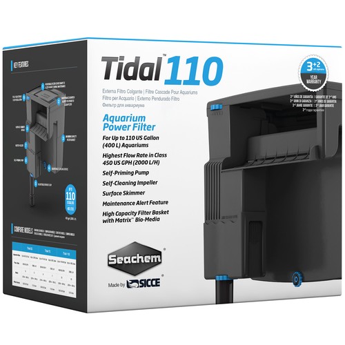 Seachem tidal 110 filtro - seachem,