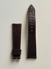 Cinturino in pelle di lucertola originale Rolex, colore marrone, unisex, unico