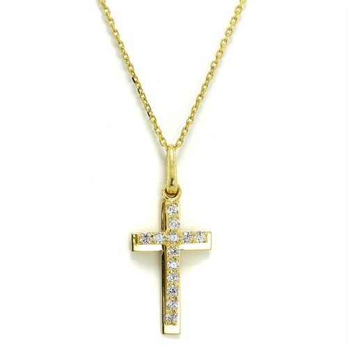Collana doppia croce