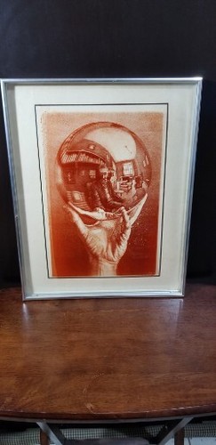Escher incisione 3d su - m.c.,