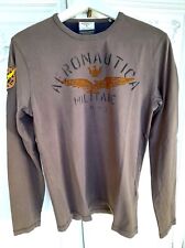 polo maniche lunghe Aeronautica Militare, verde militare, taglia M