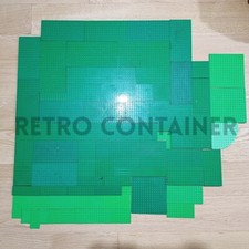 LEGO Vintage - Lot of Green Baseplates (Bricks & Plates) Lotto KG Basi Strade
