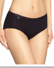 Sloggi 6 Slip Donna Basic Midi  Cotone Nero