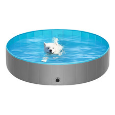Piscina Pieghevole per Cani Con Base Antiscivolo Vasca Da Bagno Portatile per An