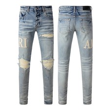 AM Jeans Uomo Vernice Punti