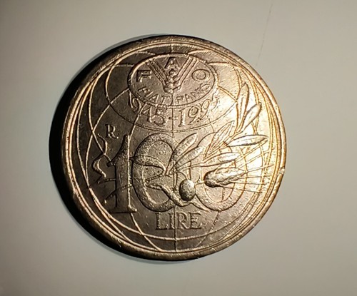 Moneda 100 lire 1945 1995 - moneda,