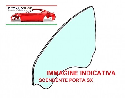 Vetro scendente verde porta - scendente,