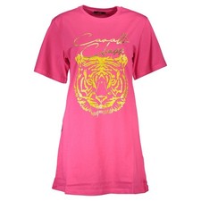 T-shirt donna Cavalli Class cotone rosa