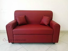 Divano posti ecopelle pelle - 2,
