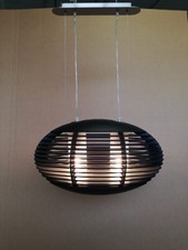 lampada sospensione PENTA modello Tocco, in wengè