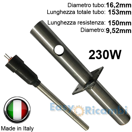 Candeletta con tubo accensione