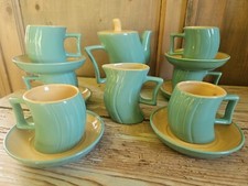 1980 MASSIMO IOSA GHINI NAJ OLEARI Servizio 6 Tazze TE' CAFFE' CERAMICA Teiera