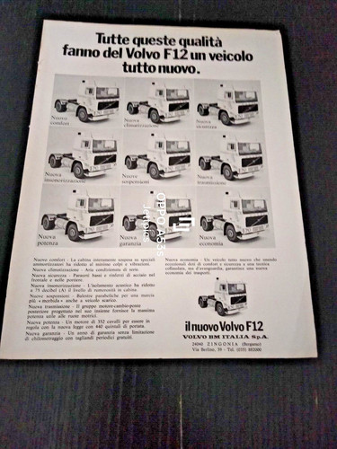 1978 nuovo volvo f12 autocarro - volvo,