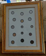 QUADRO CON 15 MONETE LIRA