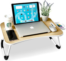 - Vassoio per La Colazione E Da Letto【60X40X26 Cm】Tavolo Pieghevole Con Leggio, 