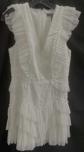 Abito bcbgmaxazria bianco - bcbgmaxazria, con