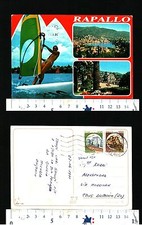 RAPALLO (GE) - VEDUTE - RAGAZZA IN TOPLESS SU TAVOLA DA WINDSURF - 51461