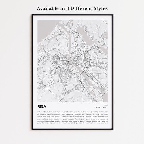 Stampa mappa città - , di