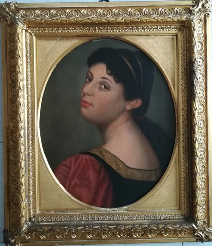 Quadro dipinto ragazza olio - dipinto,