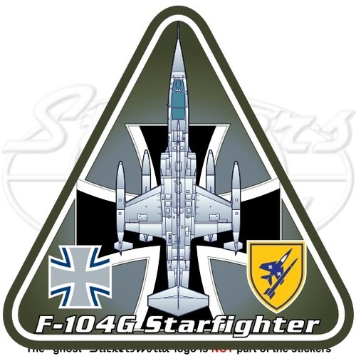 Adesivo 104 starfighter - f-104,